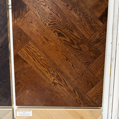 Windsor Engineered Real Wood Oak Herringbone Brushed Caramel UV Lacquered
